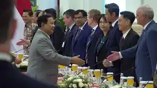 Prabowo Bertemu Pimpinan Perusahaan AS di Istana