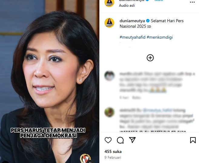 HPN 2025, Meutia Hafid : Pers Harus Menjadi Penjaga Demokrasi di Tengah Tantangan Zaman