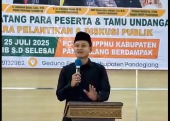 Wakil Bupati Pandeglang Iing Andri Supriadi Ikuti Diskusi Publik PC IPNU dan IPPNU