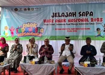 Jelajah Sapa Hari Anak Nasional, Bupati Pandeglang Raden Dewi Setiani Sambut Menteri PPPA